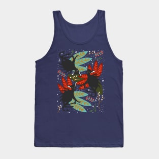 Chupacabra Cryptid Pattern On Dark Background Tank Top